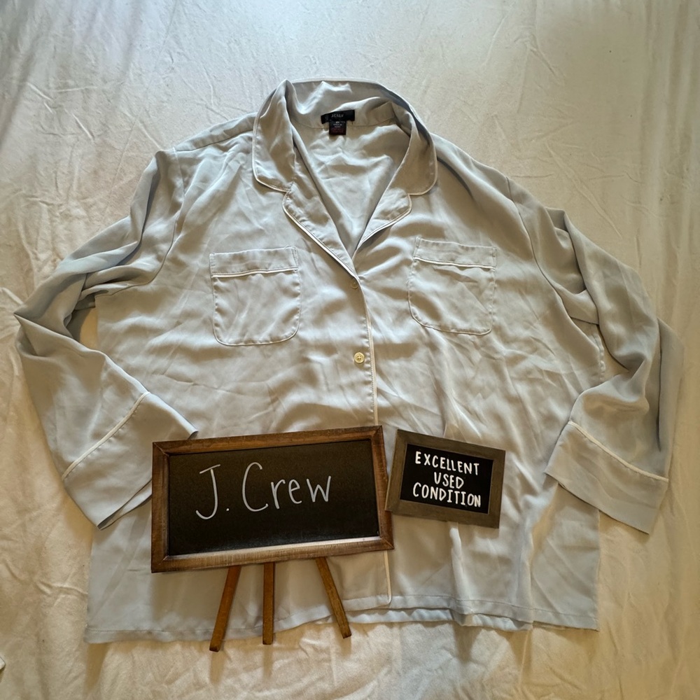 EUC + J.Crew + Soft Gray PJ Shirt